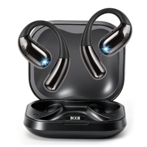 MKKLTUOP Open Ear Clip Wireless Earbuds Bone Conduction Headphones